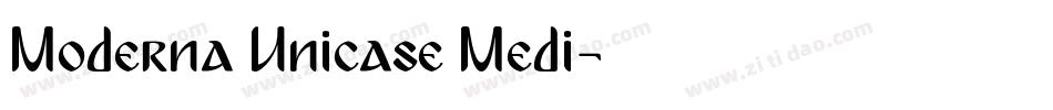Moderna Unicase Medi字体转换
